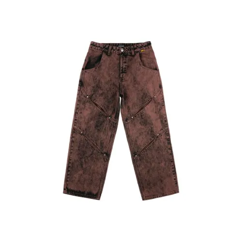 RANDOMEVENT Коричневый Мужской Джинсы