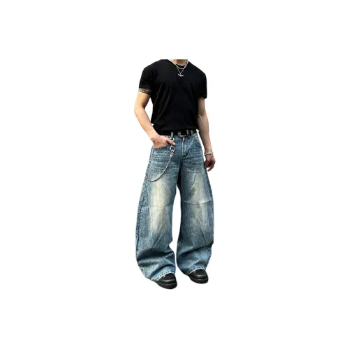 NEVER RULE Джинсы Унисекс Light Синий