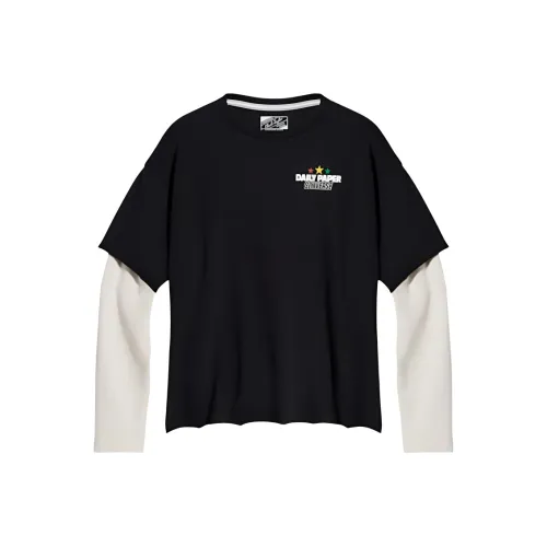 Конверс x Daily Paper T-Shirt Унисекс Черный Белый