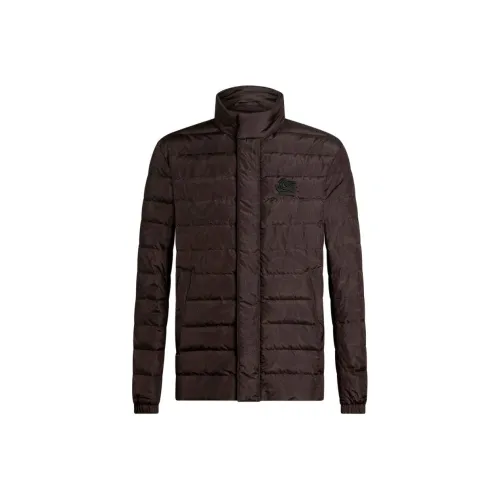 ETRO Черный Мужской Пуховик