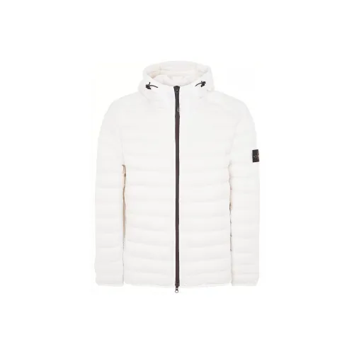 STONE ISLAND Пуховик Мужской Белый
