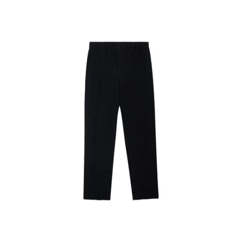 Homme Plissé Issey Miyake Черные Мужские Повседневные Штаны
