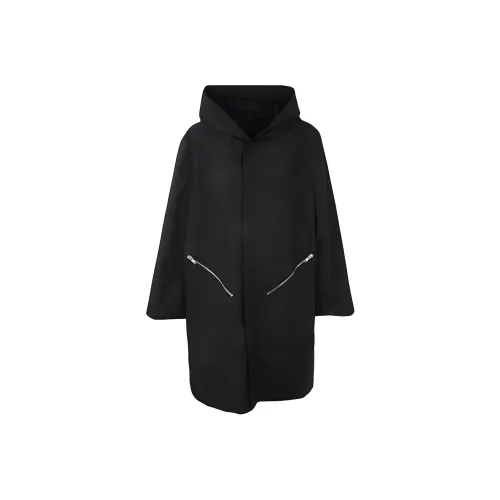 RICK OWENS совместный черный мужской тренч