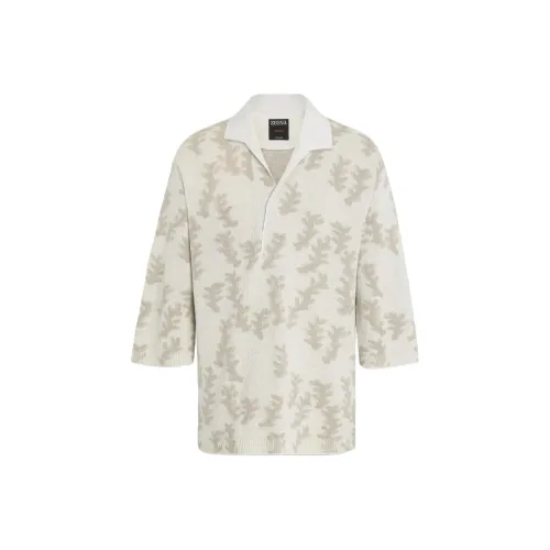 Zegna SS25 Поло Мужское Экрю