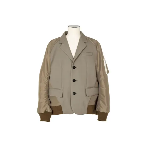 Sacai совместный бренд Тауповый Мужской Куртки
