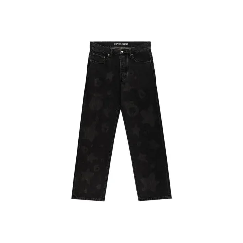 Sp5der Черные Мужские Джинсы