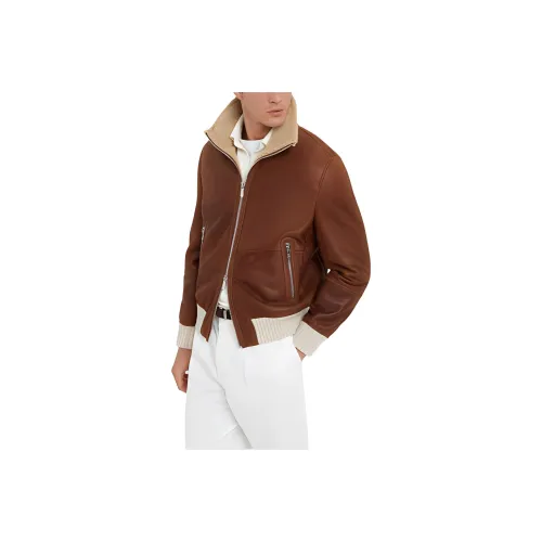 BRUNELLO CUCINELLI Куртки и Пальто Мужской Коричневый