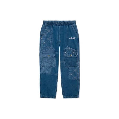 LINING Paris Fashion Week collection Синий Мужской Джинсы