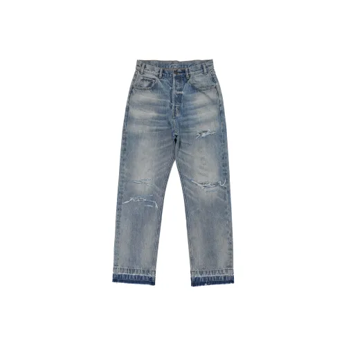 Gremade Homme Выстиранные синие мужские джинсы