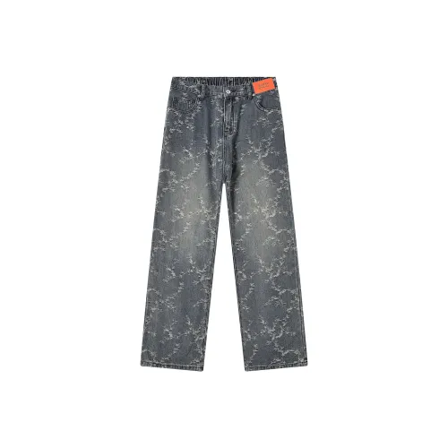 GEOFFREY B. SMALL Джинсы Унисекс Выстиранный Синий