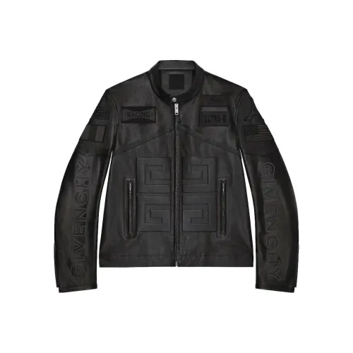 Givenchy SS23 Кожа Куртка Мужская Черная