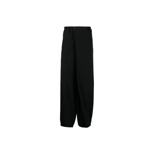 Yohji Yamamoto Черные Мужские Вязаные Спортивные Штаны