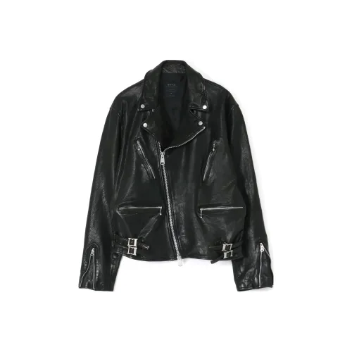 Yohji Yamamoto Черные Мужские Кожаные Куртки