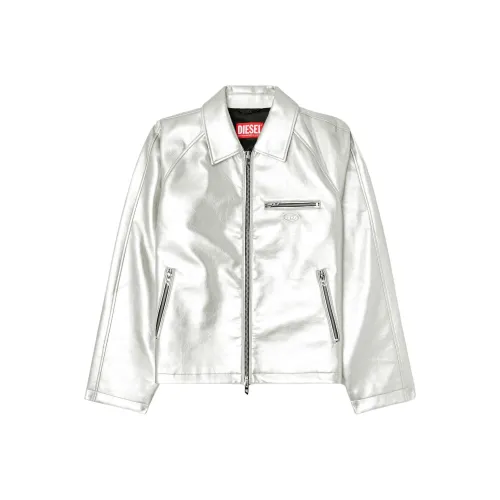 DIESEL Серебряные Унисекс Куртки