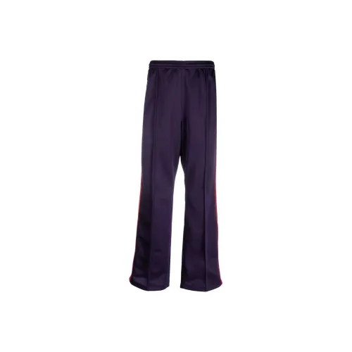 Needles Collaboration Темно-фиолетовые мужские вязаные тренировочные брюки