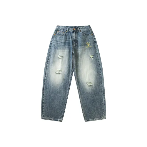 Maserati Синие Унисекс Джинсы