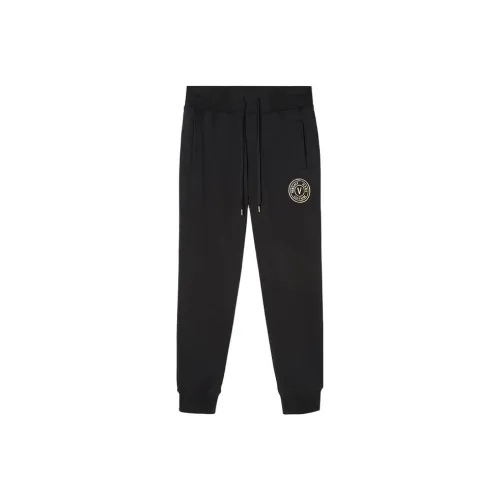 VERSACE JEANS COUTURE Черные мужские вязаные тренировочные штаны