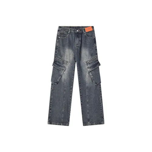 GEOFFREY B. SMALL Джинсы Унисекс Винтаж Синий