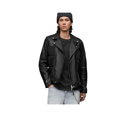 ALLSAINTS Черные Мужские Кожаные Куртки
