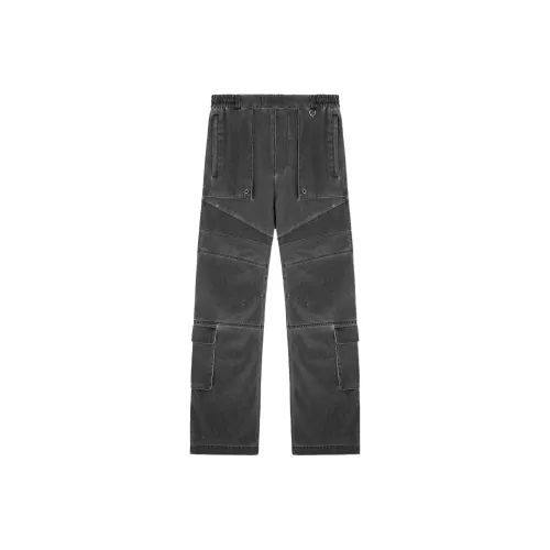 REPRESENT Выстиранные Черные Мужские Карго Брюки