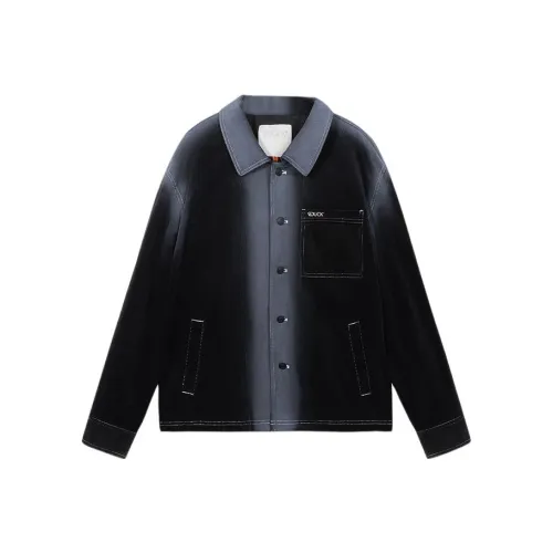 B.Duck Куртки Пальто Унисекс Черный и Белый Аэрозольная Покраска