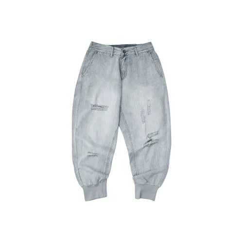 BD.POWER UP+ Штаны с манжетами Джинсы Мужские Светло-синие