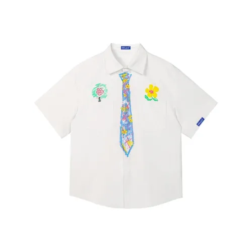 HELEH Белая унисекс рубашка