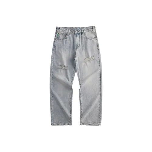 LUJIEBANG Азурит Цвет Мужские Джинсы