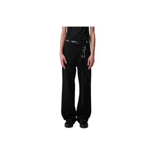 Ann Demeulemeester Черные Мужские Джинсы