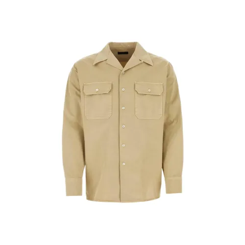 PRADA SS24 Куртки и Пальто Мужской Хаки