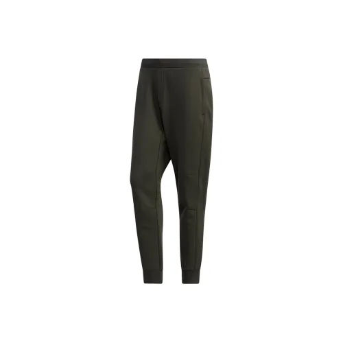 Adidas Армейские зеленые мужские вязаные тренировочные брюки
