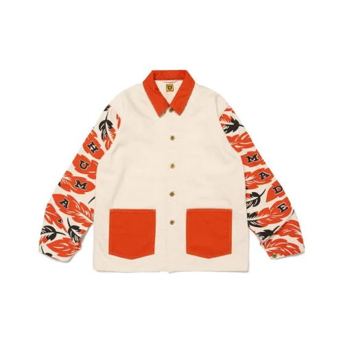 HUMAN MADE FW24 Осенне-Зимняя Коллекция Апельсиновая Унисекс Куртка