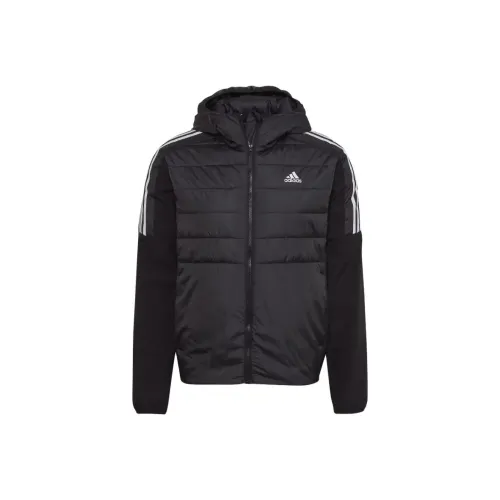 Adidas Essential Essentials Insulated HOODED HYBRID JACKET Down Jacket Men's Black