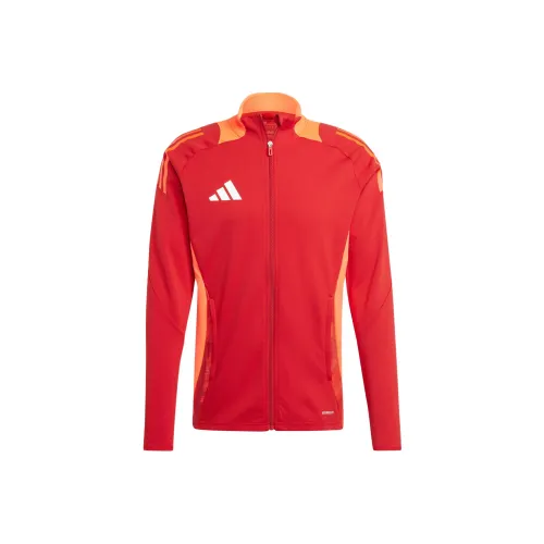 Adidas Tiro 24 Competition Training Jacket Спортивный ретро стиль Воротник-стойка Куртки Мужской Strength Красный