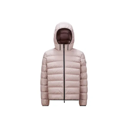 Moncler Jeluz Series Мужская пуховая куртка розового цвета