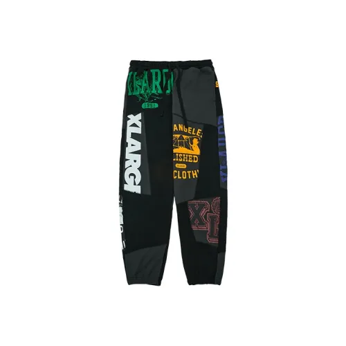 XLARGE Штаны с манжетами Спортивные штаны Унисекс Черный