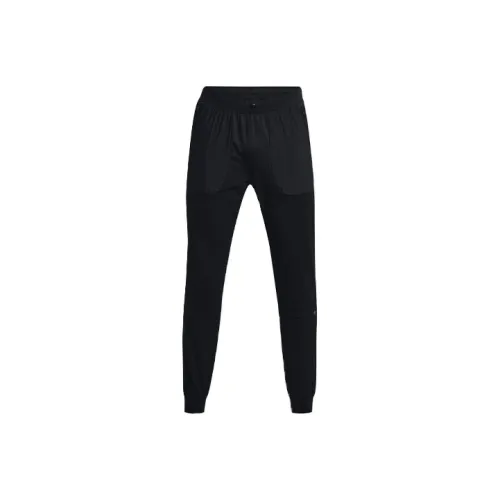 Under Armour Rush Черные Мужские Вязаные Тренировочные Штаны