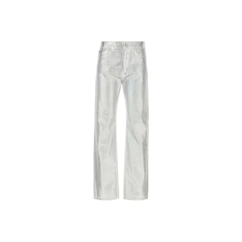 Ferragamo Silver Men's Jeans Феррагамо Серебряный Мужской Джинсы