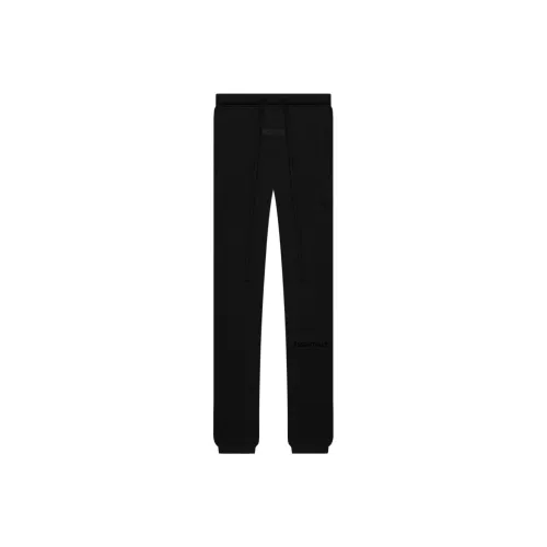 Fear Of God Essentials SS22 Вязаные Спортивные Штаны Осенние Унисекс Черные