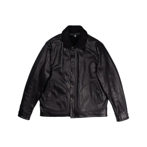 Chrome Hearts Черные Мужские Кожаные Куртки