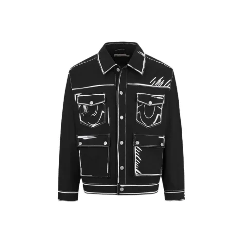 True Religion Черные Мужские Куртки