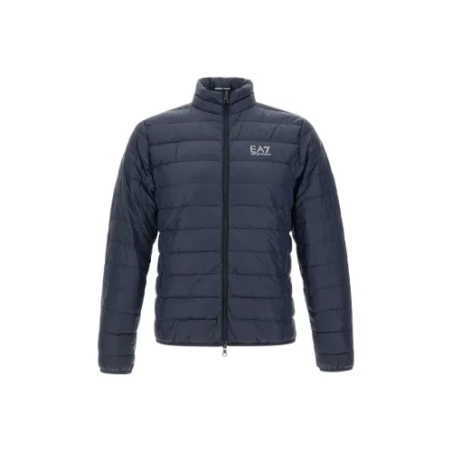 EMPORIO ARMANI Пуховик Мужской Морской Синий