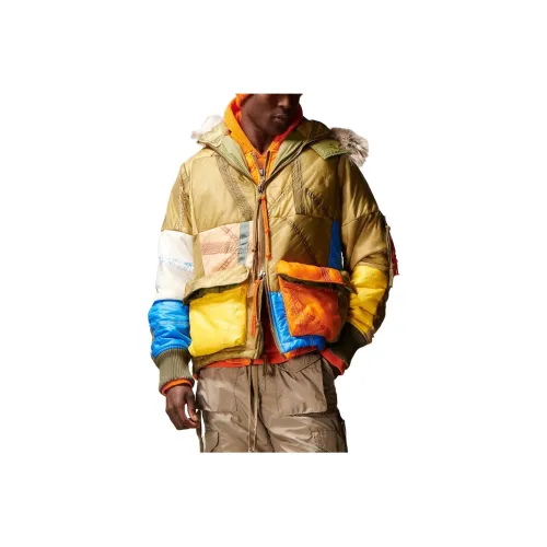 GREG LAUREN Хаки Мужские пуховики