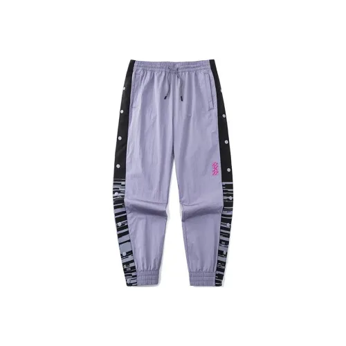 Anta Basketball Collection Фиолетовые Мужские Вязаные Тренировочные Штаны