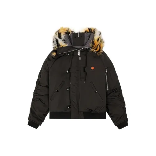 KENZO Boke Flower Series Парка Пальто Мужской Черный