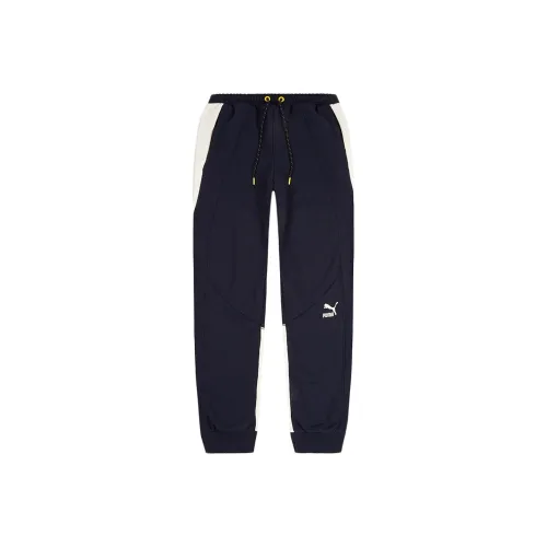 PUMA Твидовые синие мужские вязаные тренировочные штаны