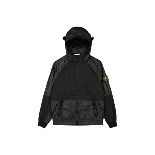 Stone Island Metal Nylon Series Черные Мужские Куртки