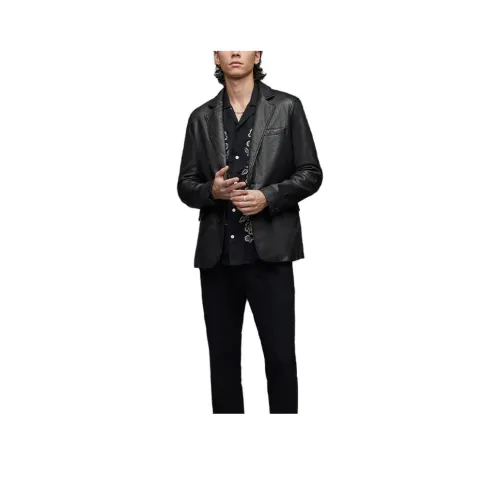 ALLSAINTS Черные Мужские Кожаные Куртки
