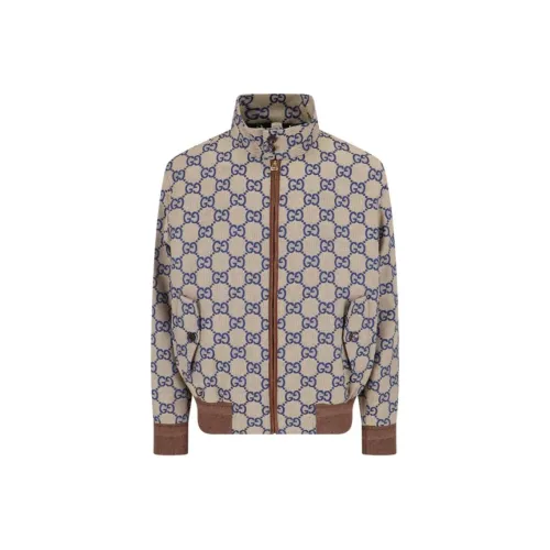 GUCCI SS24 Куртки и Пальто Мужской Коричневый
