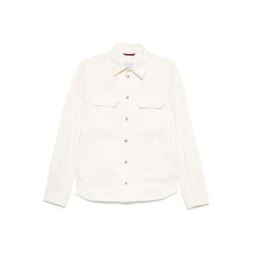 BRUNELLO CUCINELLI Белый Мужской Куртки